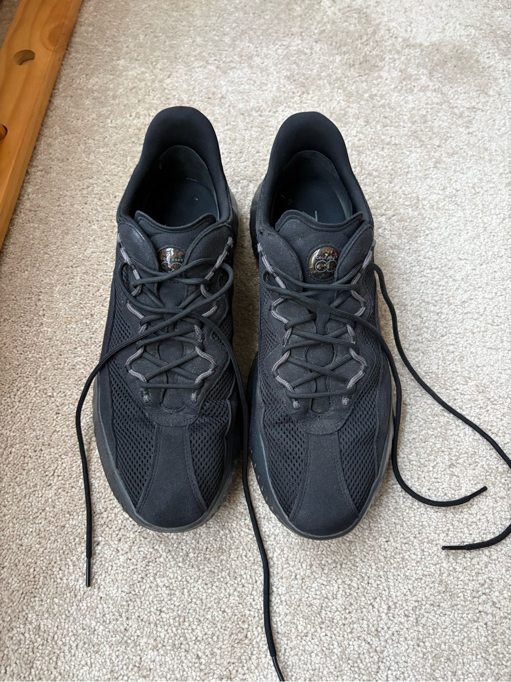 Cole Haan Generation Zerøgrand II SQL Black Athletic Sneakers size 13